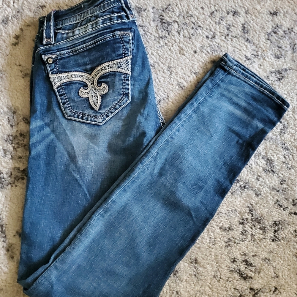 Rock Revival Adele Embellished Bling Women’s SKINNY Jeans. Size 29 (29 x32)